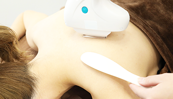 背面の脱毛の様子